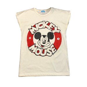 Vintage Walt Disney Mickey Mouse  Sleeveless Shirt Women’s Small 1982 Blue Tag